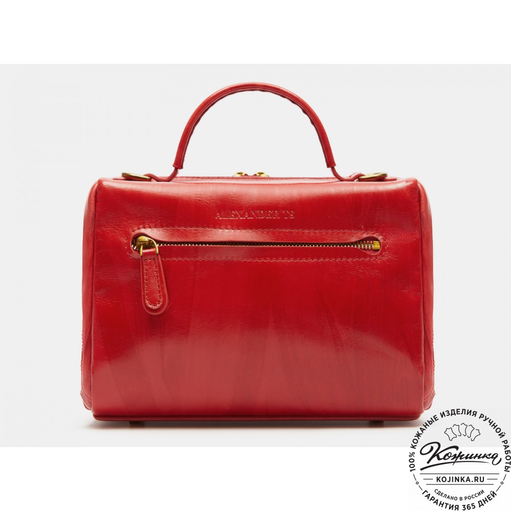 Женская кожаная сумка "Крис" "Мотылёк"